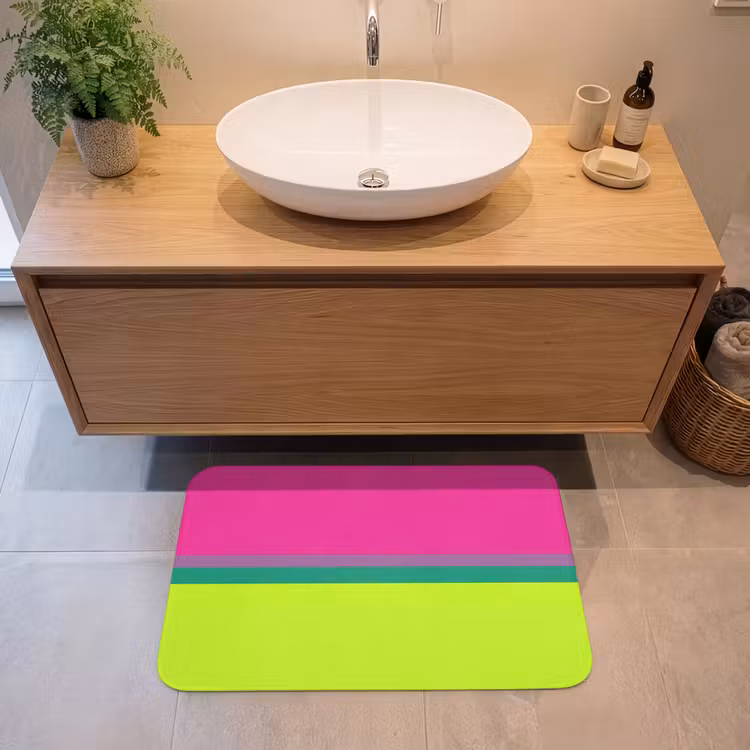 Badmat - Strepen - Modern - Kleurrijk — 2