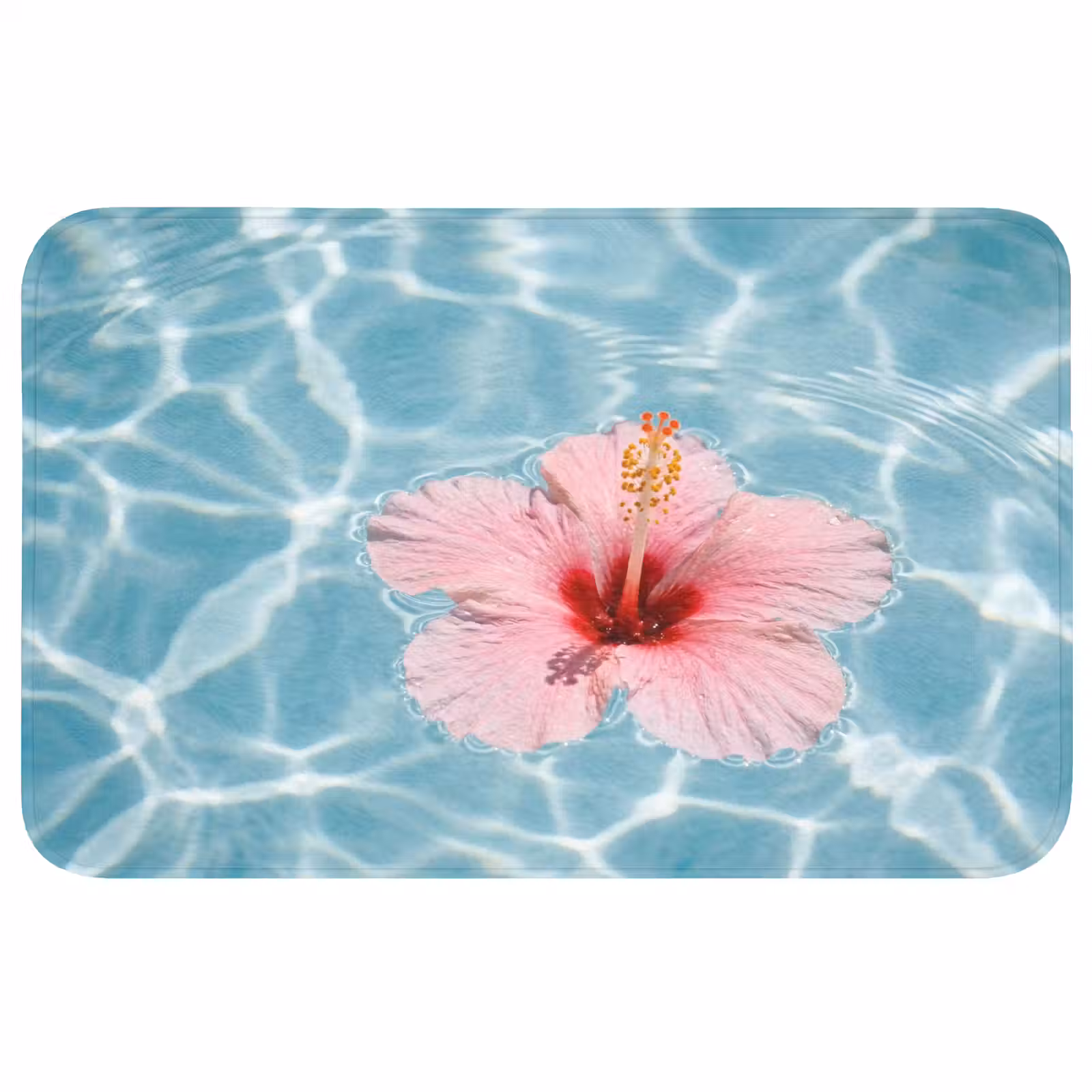 Badmat - Hibiscus - Water - Roze — 1