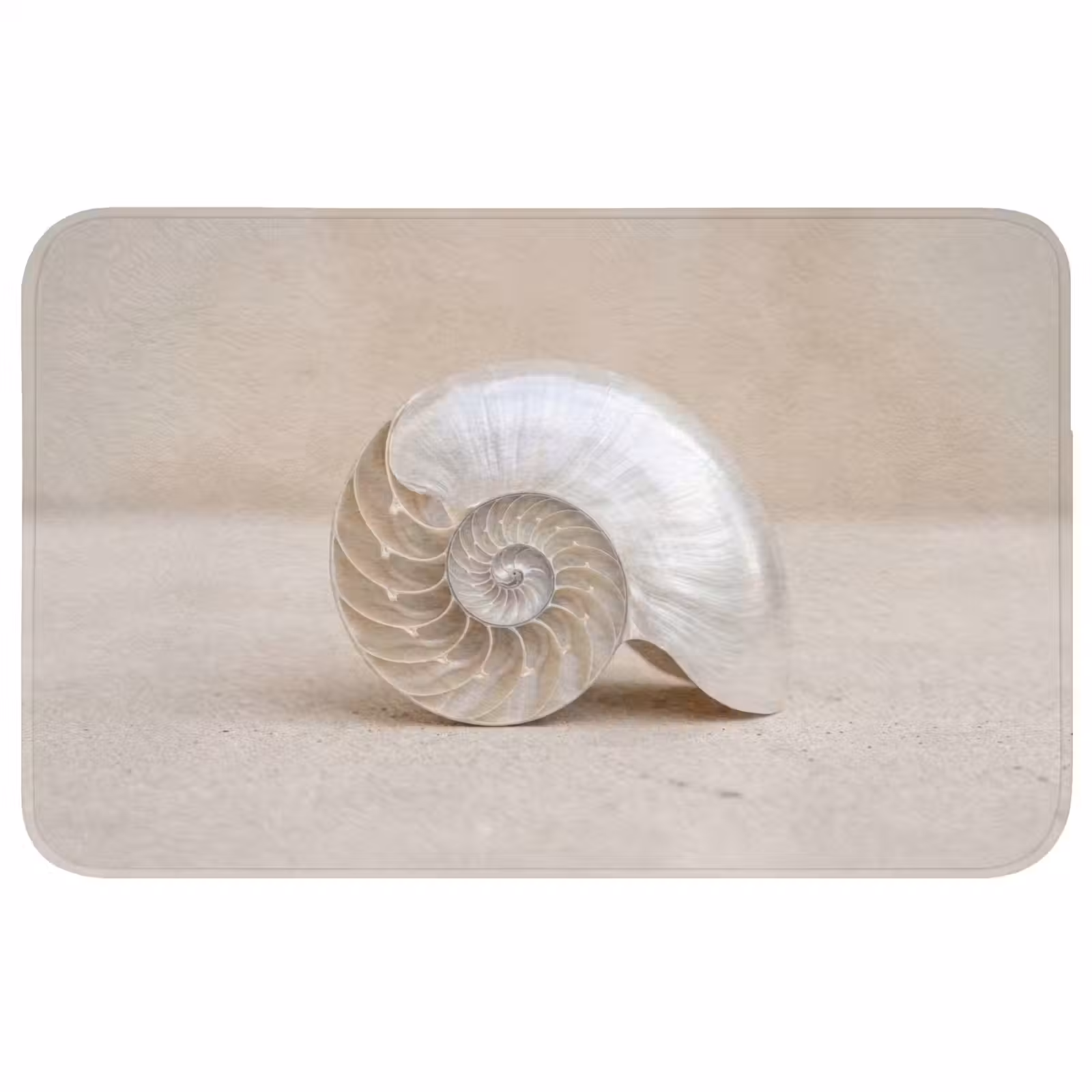 Badmat - Schelp - Spiraal - Beige — 1