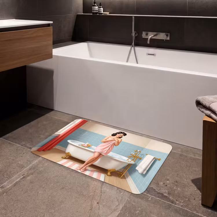 Badmat - Badkamer - Vrouw - Roze — 4