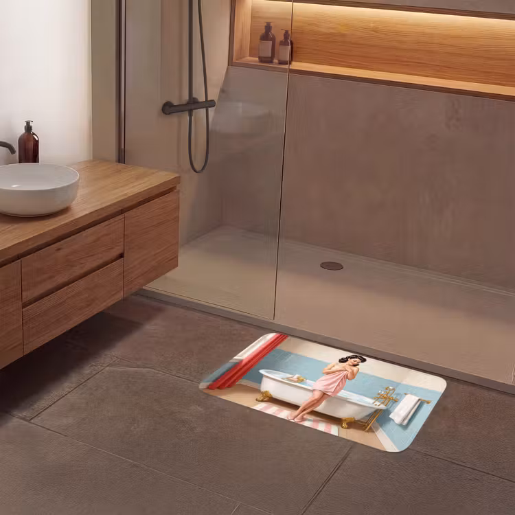 Badmat - Badkamer - Vrouw - Roze — 6