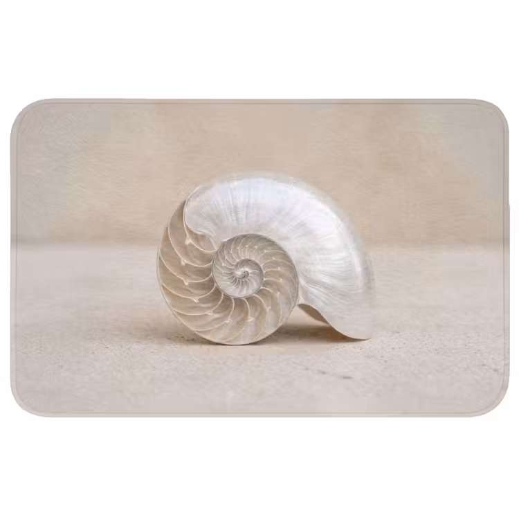 Badmat - Schelp - Spiraal - Beige — 1