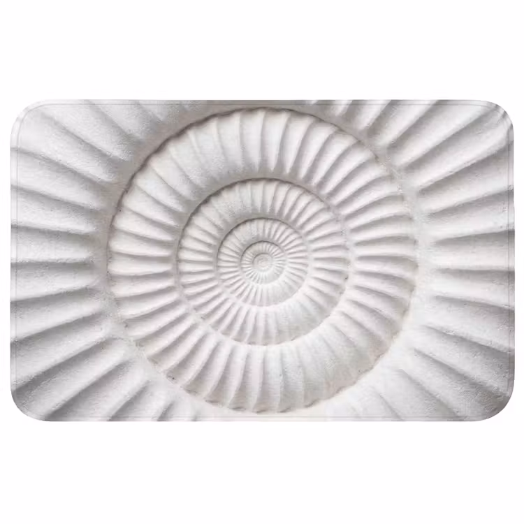 Badmat - Schelp - Spiraal - Wit — 1