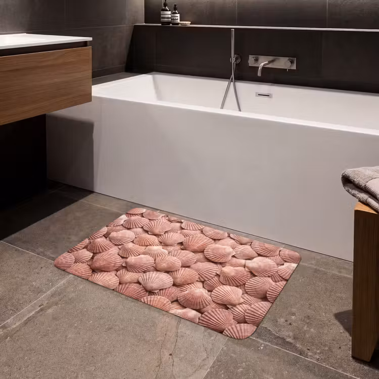 Badmat - Schelpen - Patroon - Roze — 4