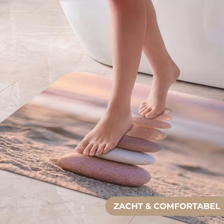 Badmat - Stenen - Zand - Roze — 5