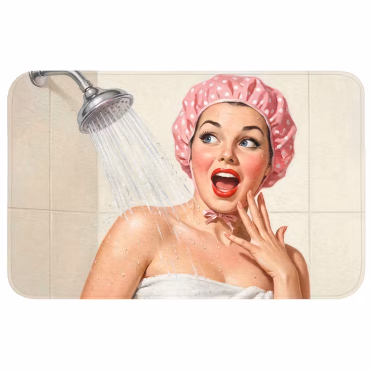 Badmat - Vrouw - Douche - Roze — 1