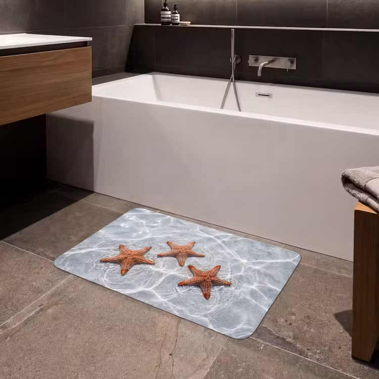 Badmat - Zeesterren - Water - Helder — 4