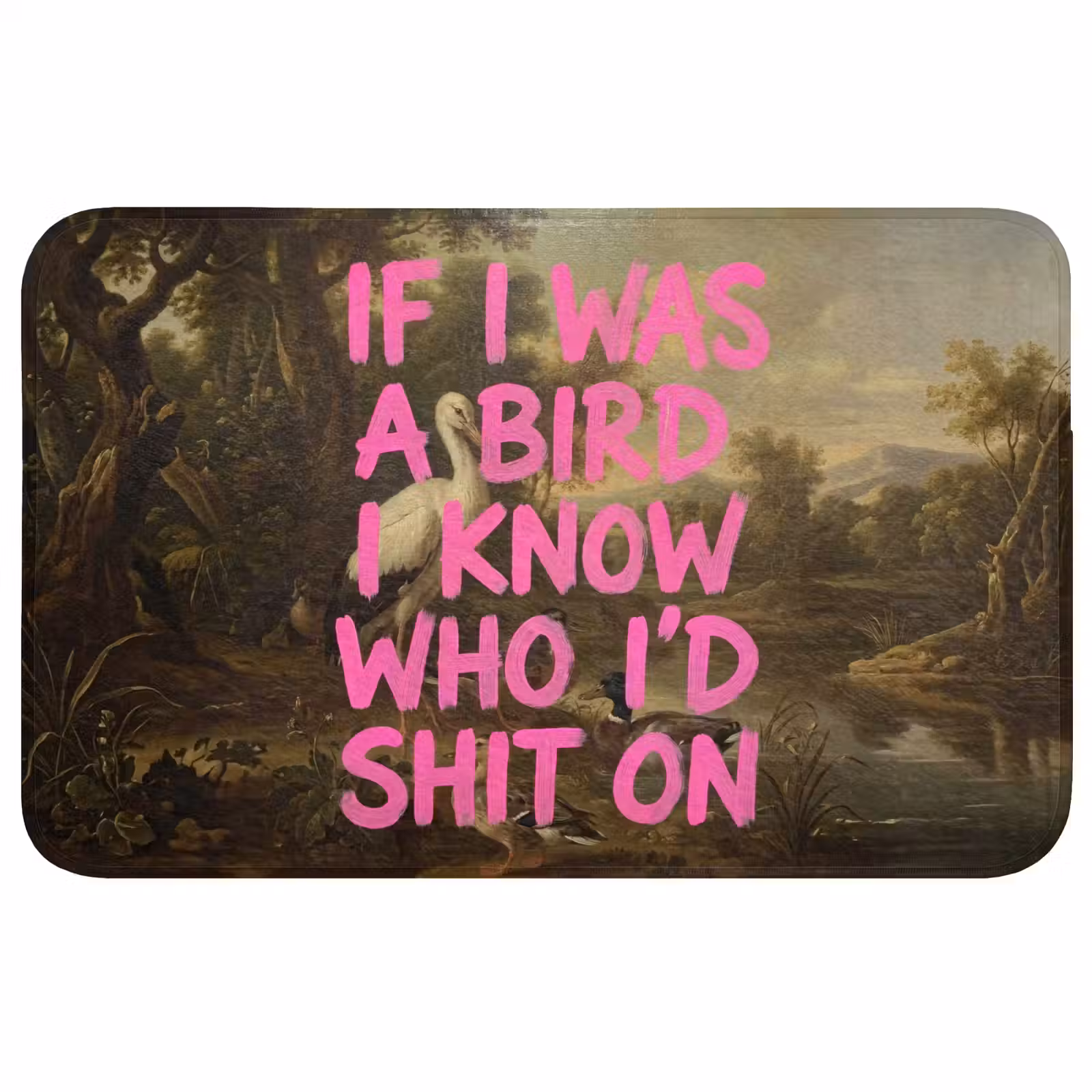 Badmat - Klassiek - Humor - Roze — 1