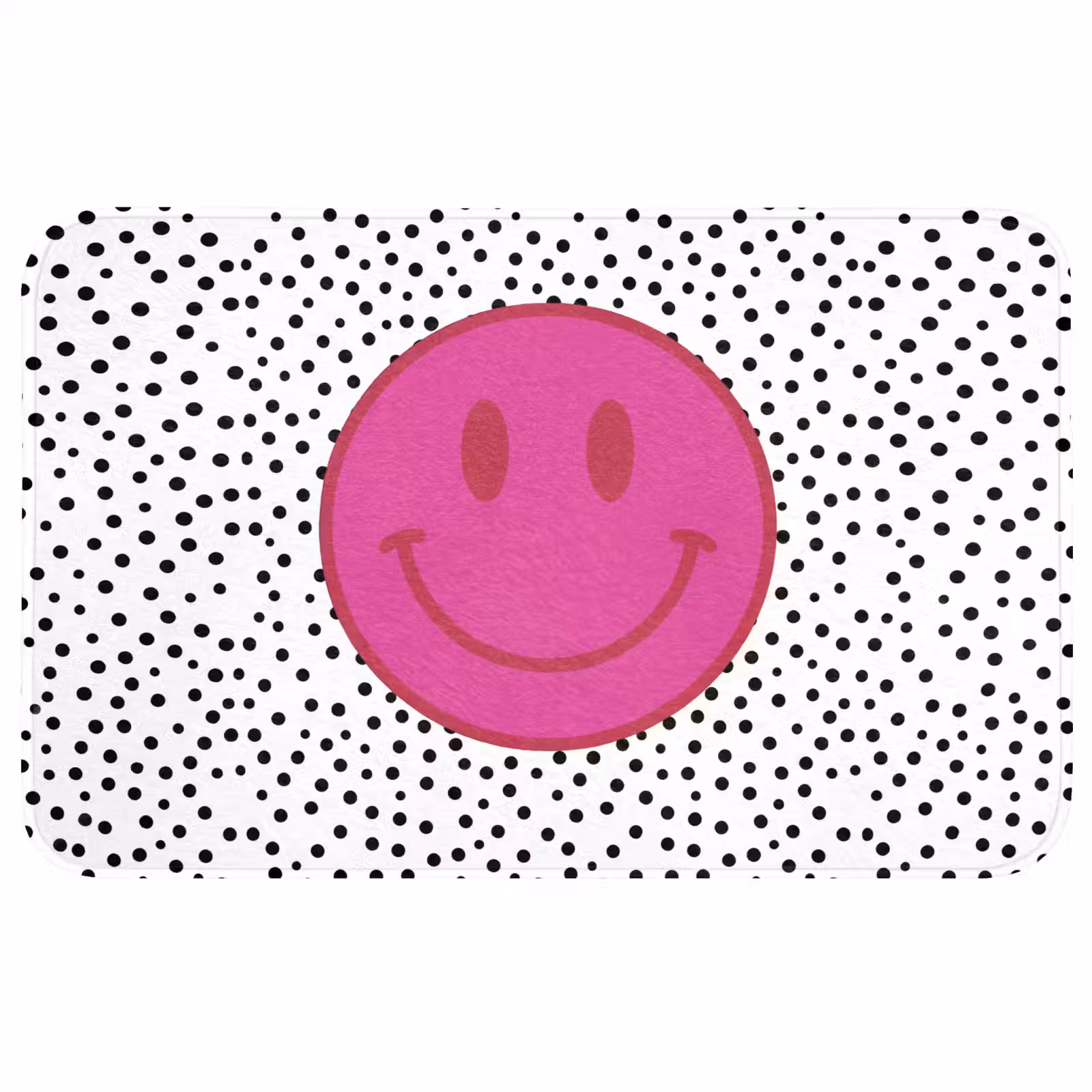 Badmat - Smiley - Roze - Stippen — 1