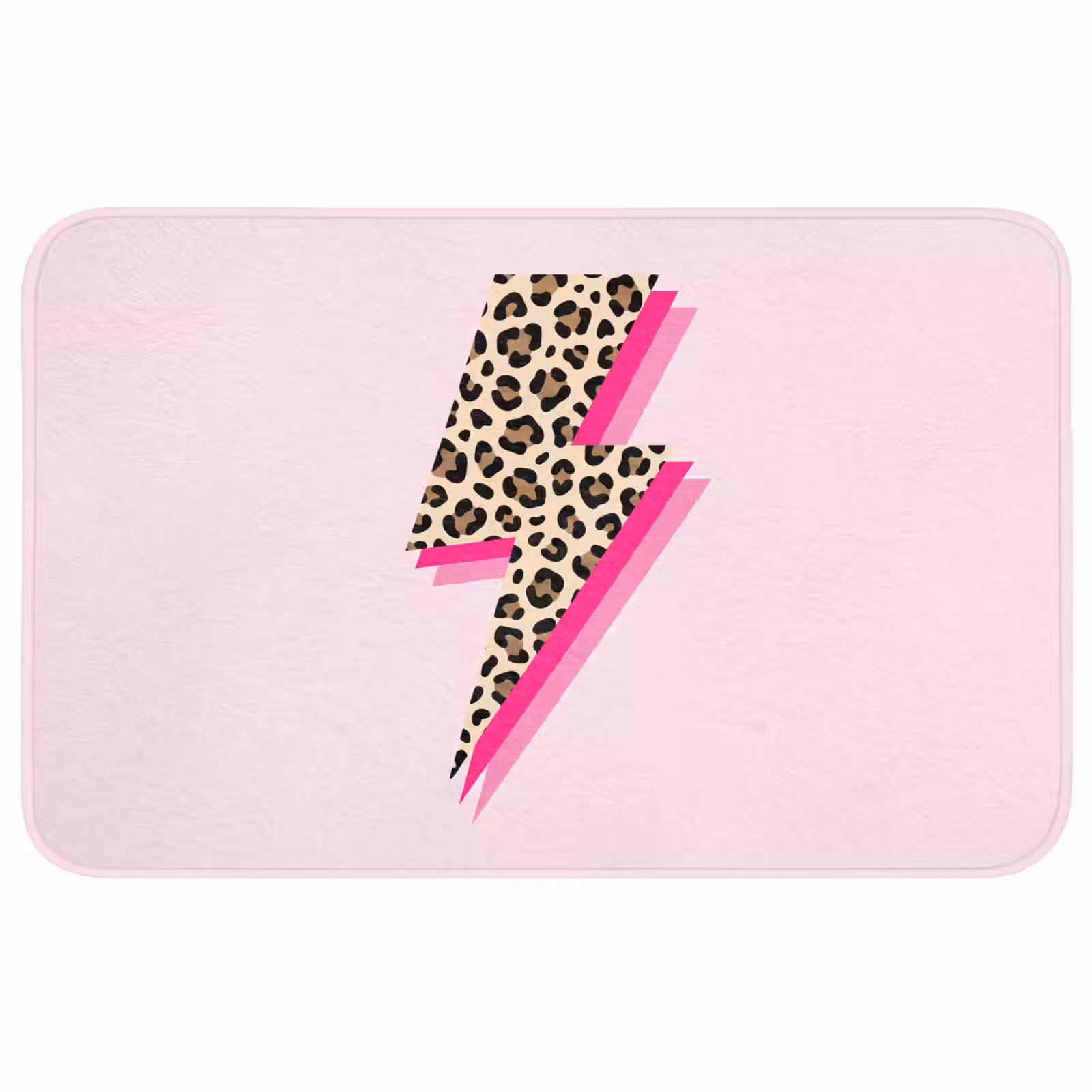 Badmat - Stippen - Roze - Bliksem — 1