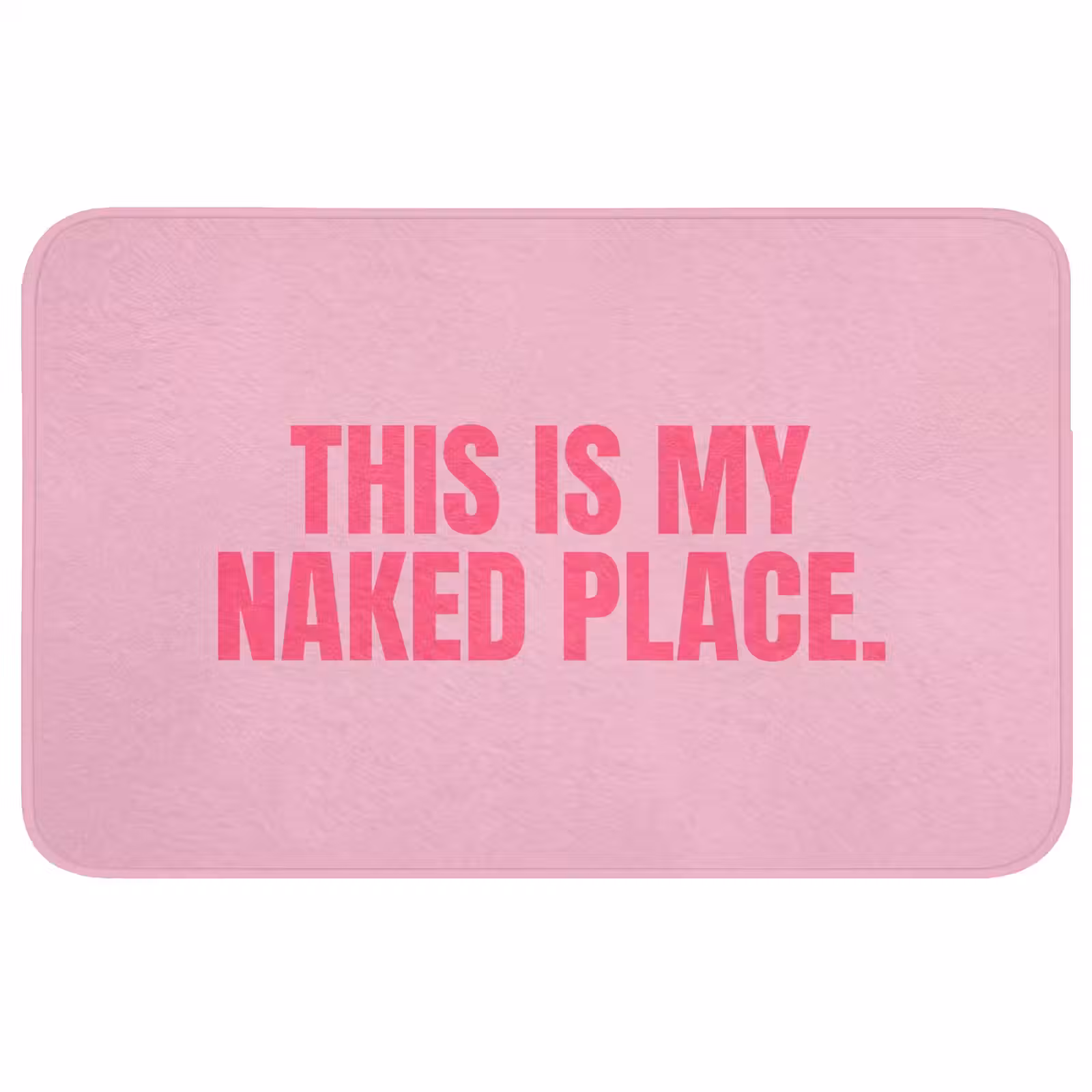 Badmat - Tekst - Modern - Roze — 1