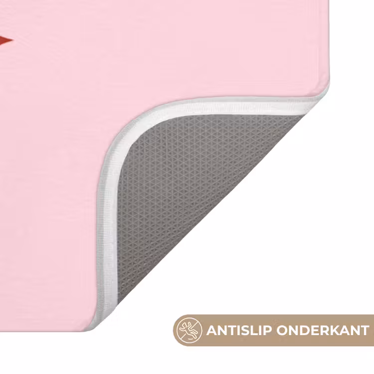 Badmat - Bloem - Roze - Hartjes — 3