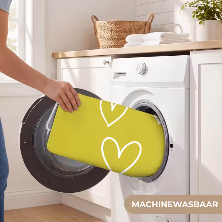Badmat - Groen - Hartjes - Wit — 7