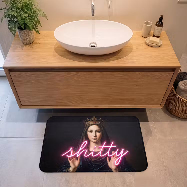 Badmat - Ironisch - Tekst - Neon — 2