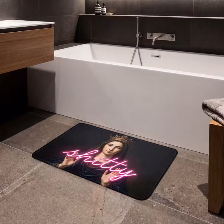 Badmat - Ironisch - Tekst - Neon — 4