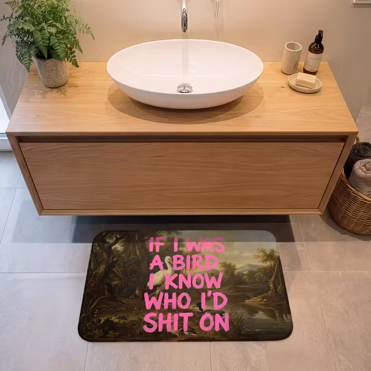 Badmat - Klassiek - Humor - Roze — 2