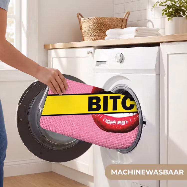 Badmat - Lippen - Tekst - Kleurrijk — 7
