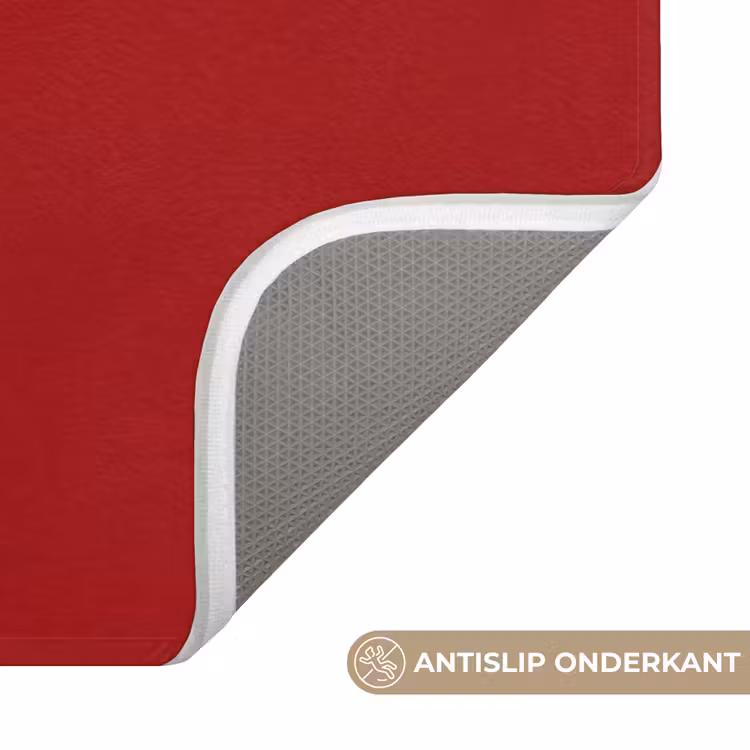 Badmat - Minimalistisch - Lijnillustratie - Rood — 3
