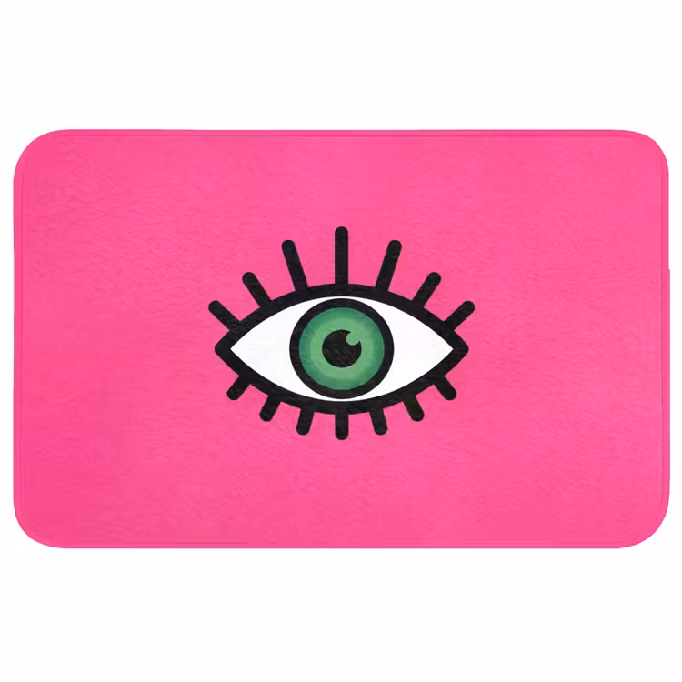 Badmat - Minimalistisch - Oog - Roze — 1