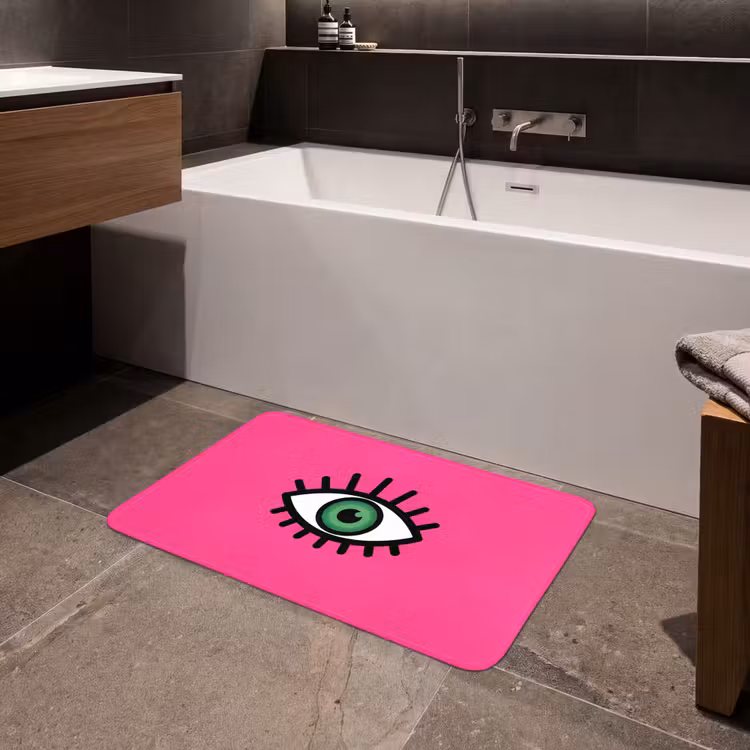 Badmat - Minimalistisch - Oog - Roze — 4