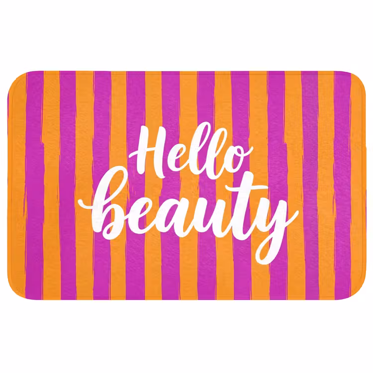 Badmat - Modern - Hello - Oranje — 1