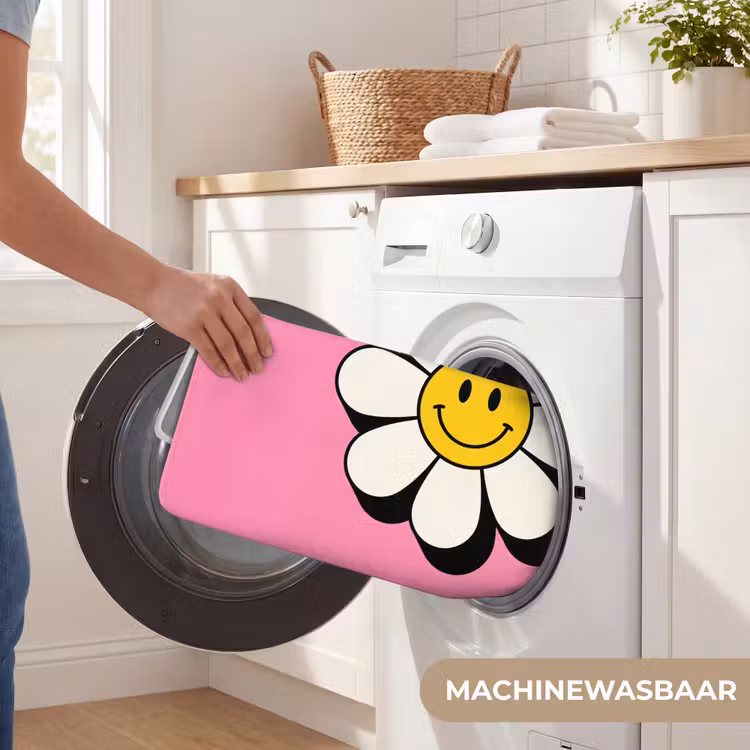 Badmat - Smiley - Bloem - Roze — 7