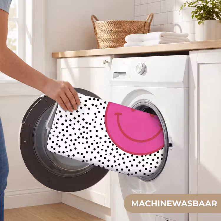 Badmat - Smiley - Roze - Stippen — 7