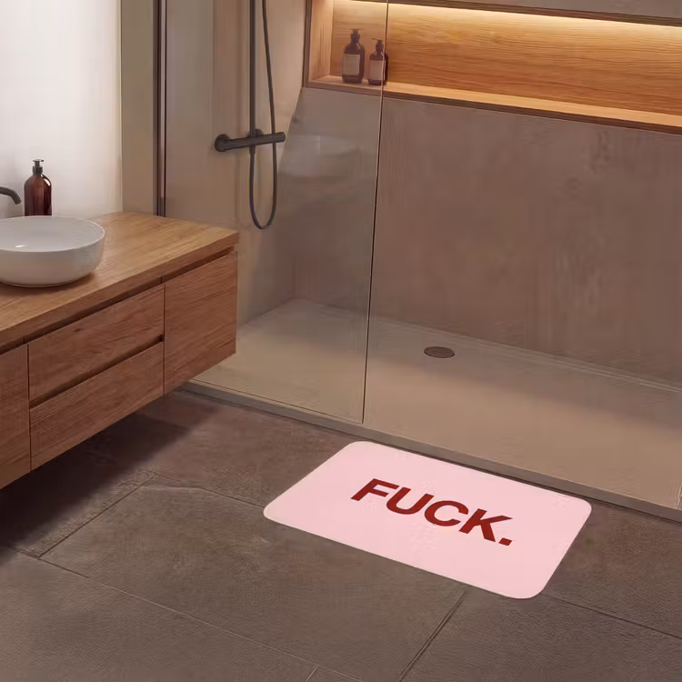 Badmat - Statement - Krachtig - Roze — 6