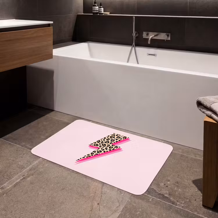 Badmat - Stippen - Roze - Bliksem — 4