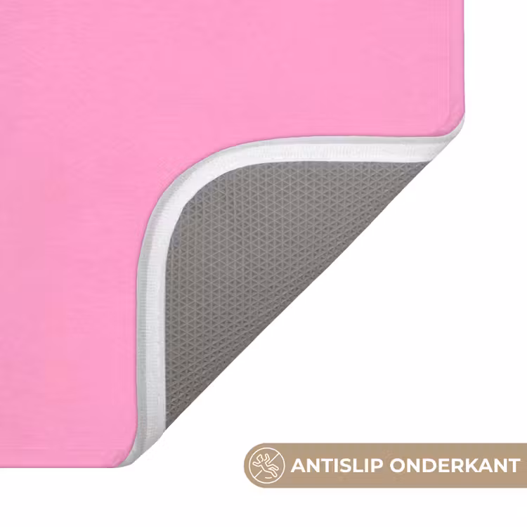 Badmat - Tekst - Bold - Roze — 3