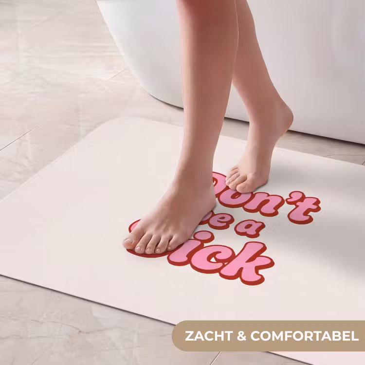 Badmat - Tekst - Boodschap - Roze — 5