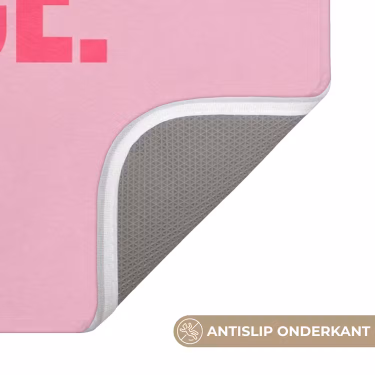 Badmat - Tekst - Modern - Roze — 3