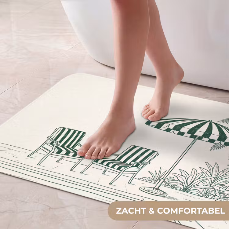 Badmat - Terras - Illustratie - Groen — 5