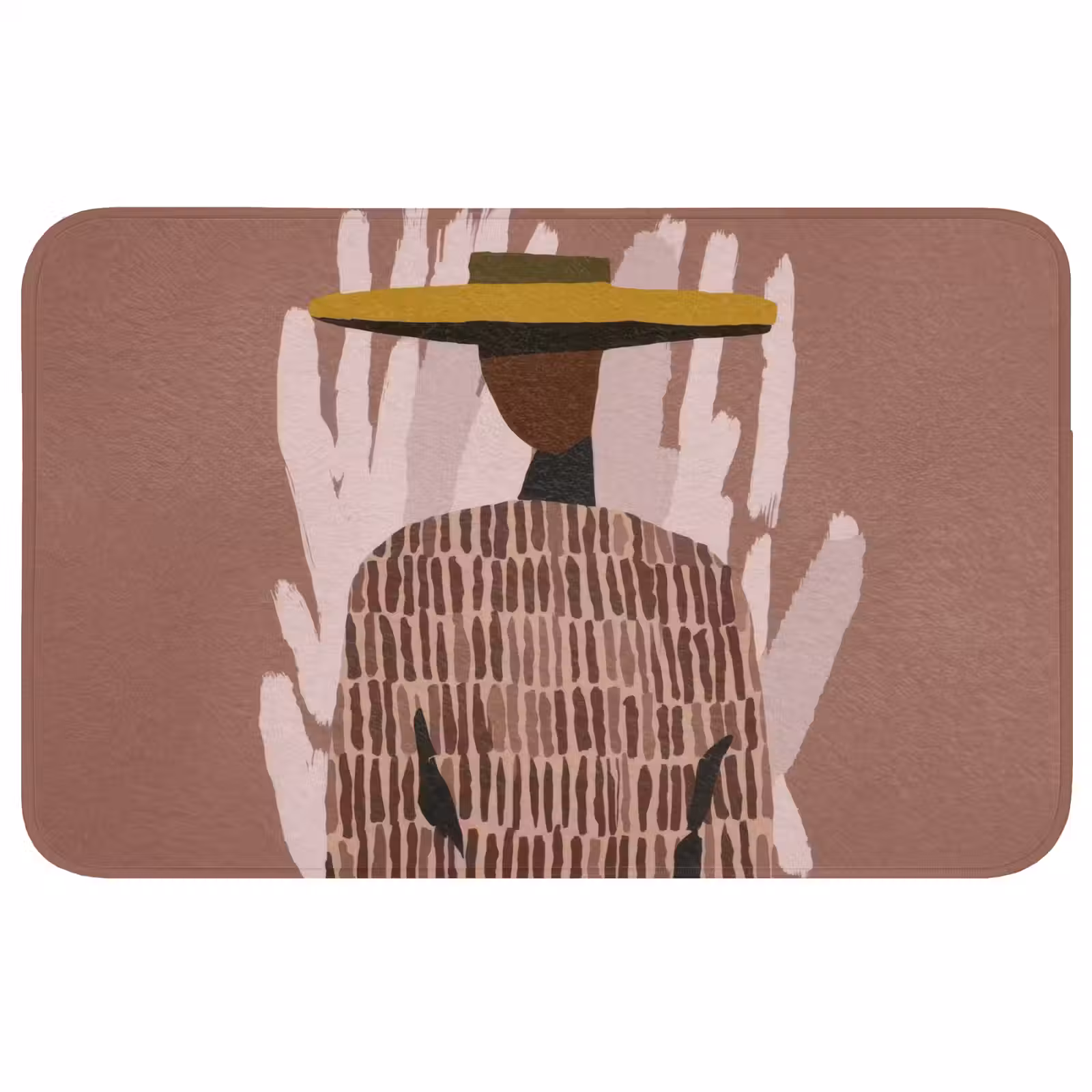 Badmat - Abstract - Figuur - Illustratie - Hoed — 1