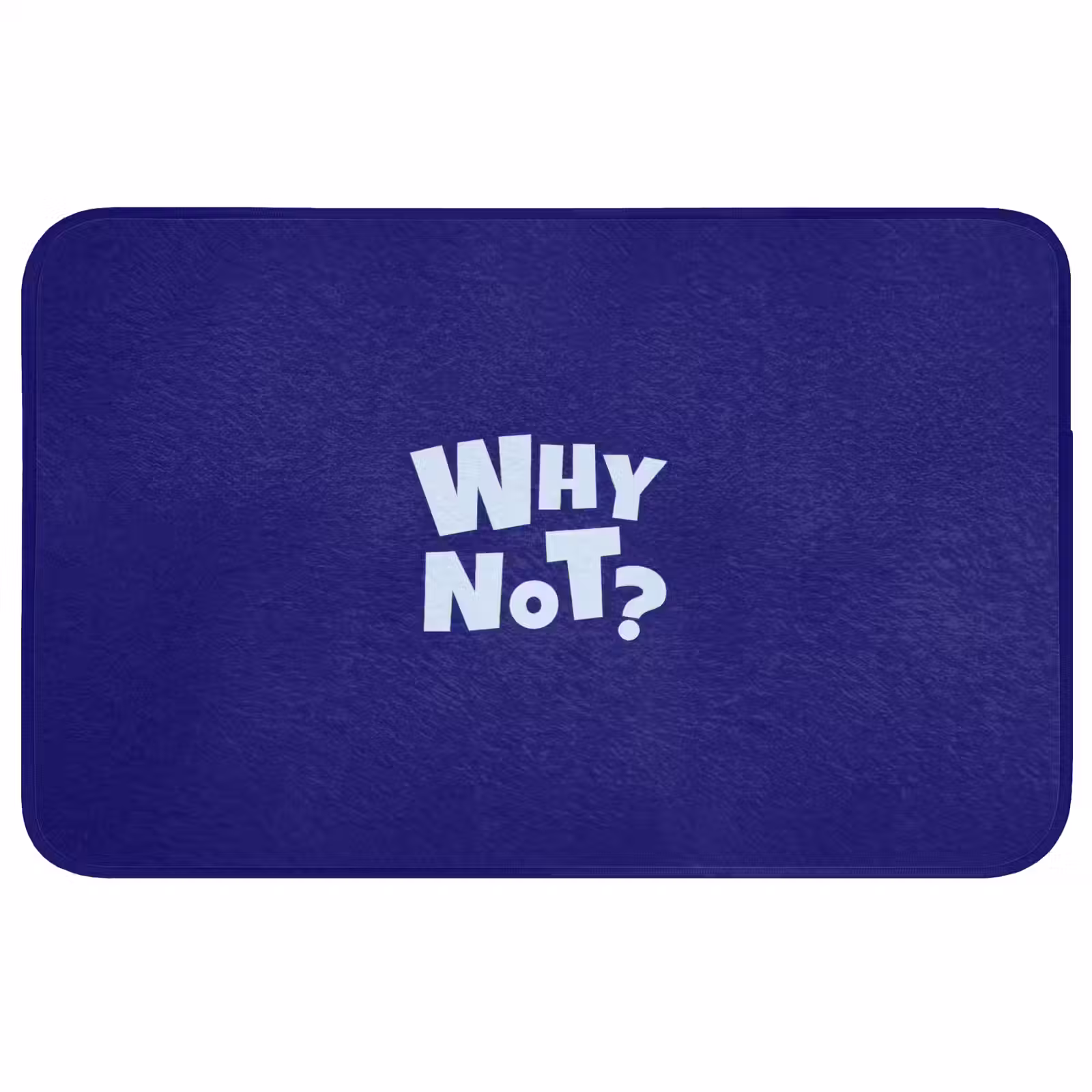 Badmat - Blauw - Why not - Minimalistisch — 1