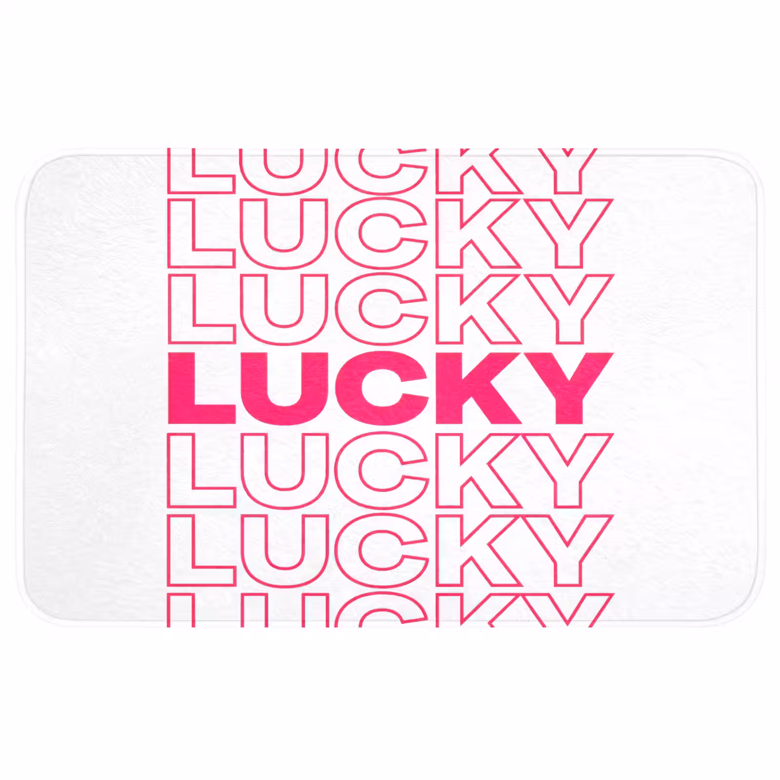 Badmat - Lucky - Roze - Patroon — 1