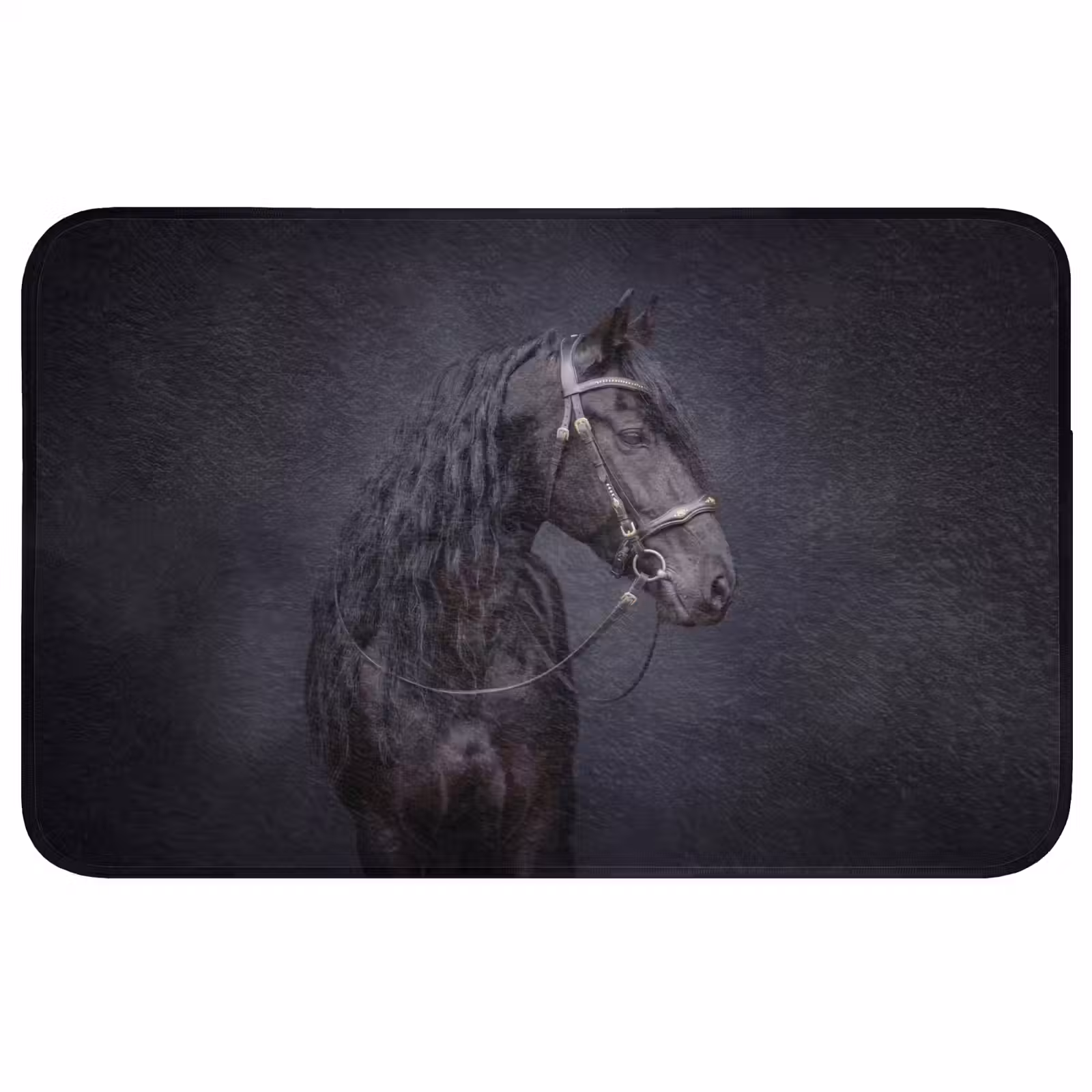 Badmat - Portret - Paard - Donker — 1