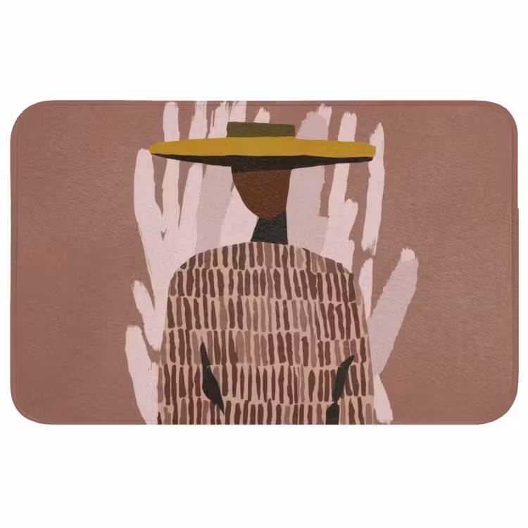 Badmat - Abstract - Figuur - Illustratie - Hoed — 1