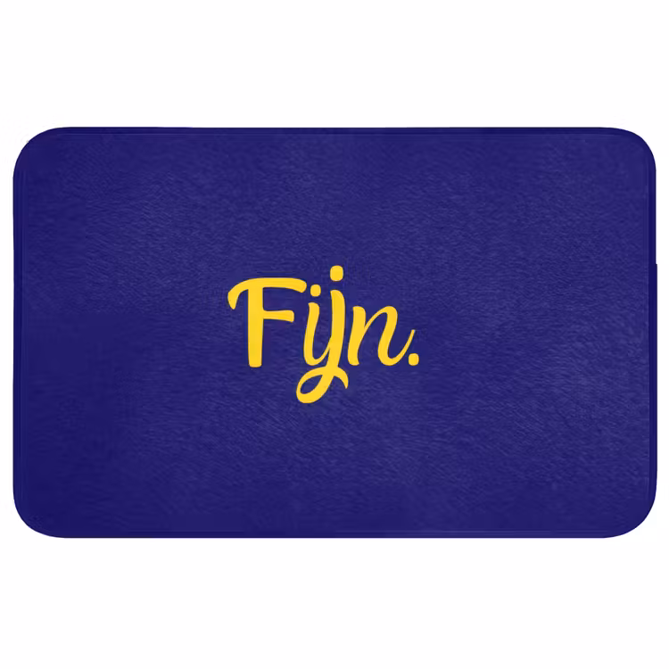 Badmat - Blauw - Geel - Fijn — 1