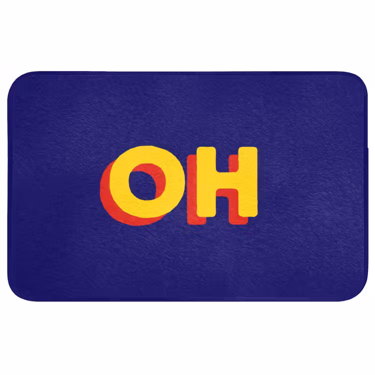 Badmat - Blauw - Geel - OH - Schaduw — 1
