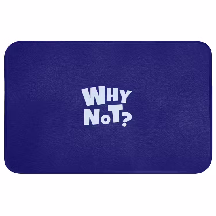 Badmat - Blauw - Why not - Minimalistisch — 1