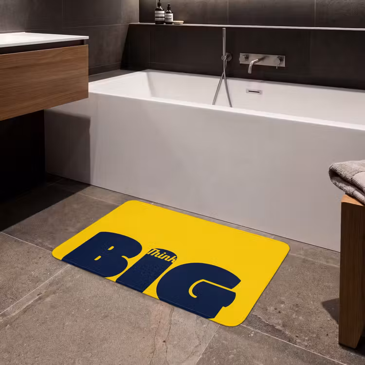 Badmat - Geel - Think big - Grafisch — 4