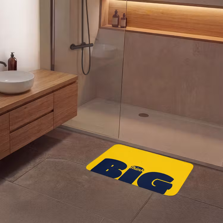 Badmat - Geel - Think big - Grafisch — 6
