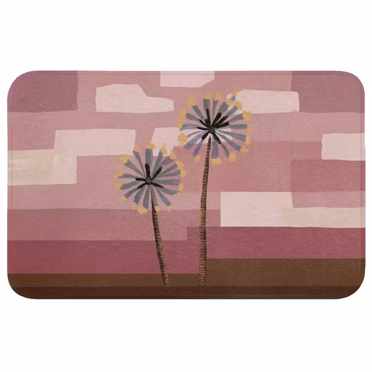 Badmat - Illustratie - Bloemen - Vlakken - Abstract — 1