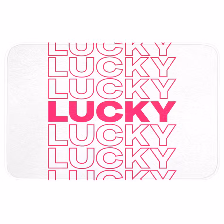 Badmat - Lucky - Roze - Patroon — 1