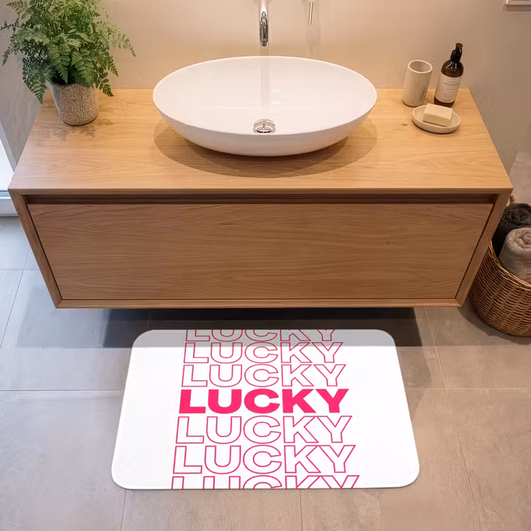 Badmat - Lucky - Roze - Patroon — 2