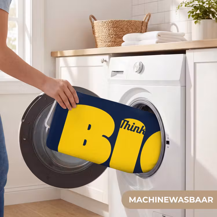 Badmat - Think big - Blauw - Geel — 7