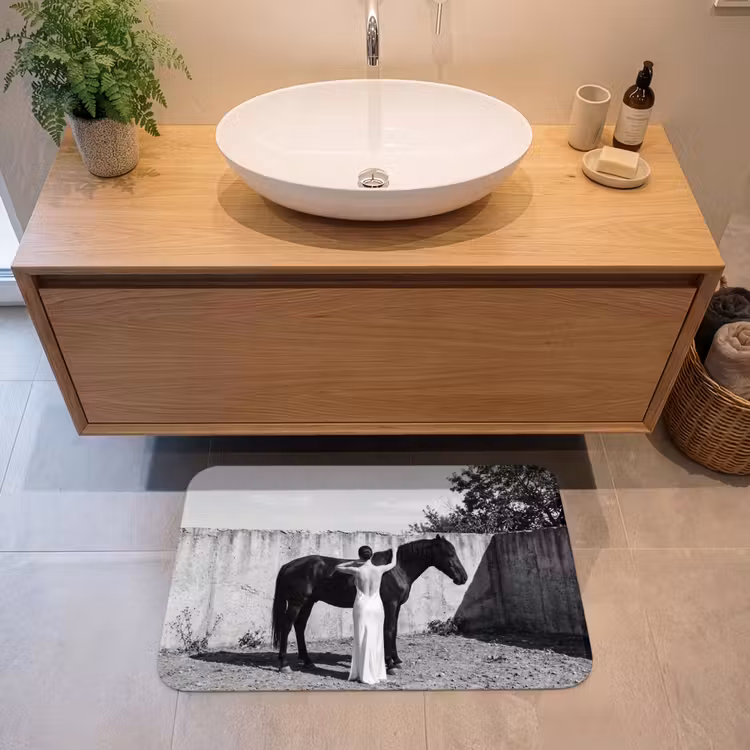 Badmat - Vrouw - Paard - Artistiek — 2