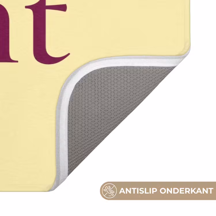 Badmat - Cherish every moment - Cocktailglas - Geel — 3