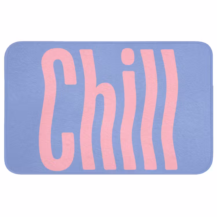 Badmat - Chill - Roze - Blauw - Golvend — 1
